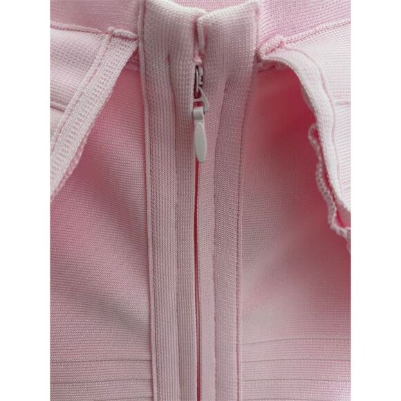 NWOT Bodycon Collection Dusty Pink Billie Off Shoulder Bandage Midi Dress Size S - Picture 3 of 7